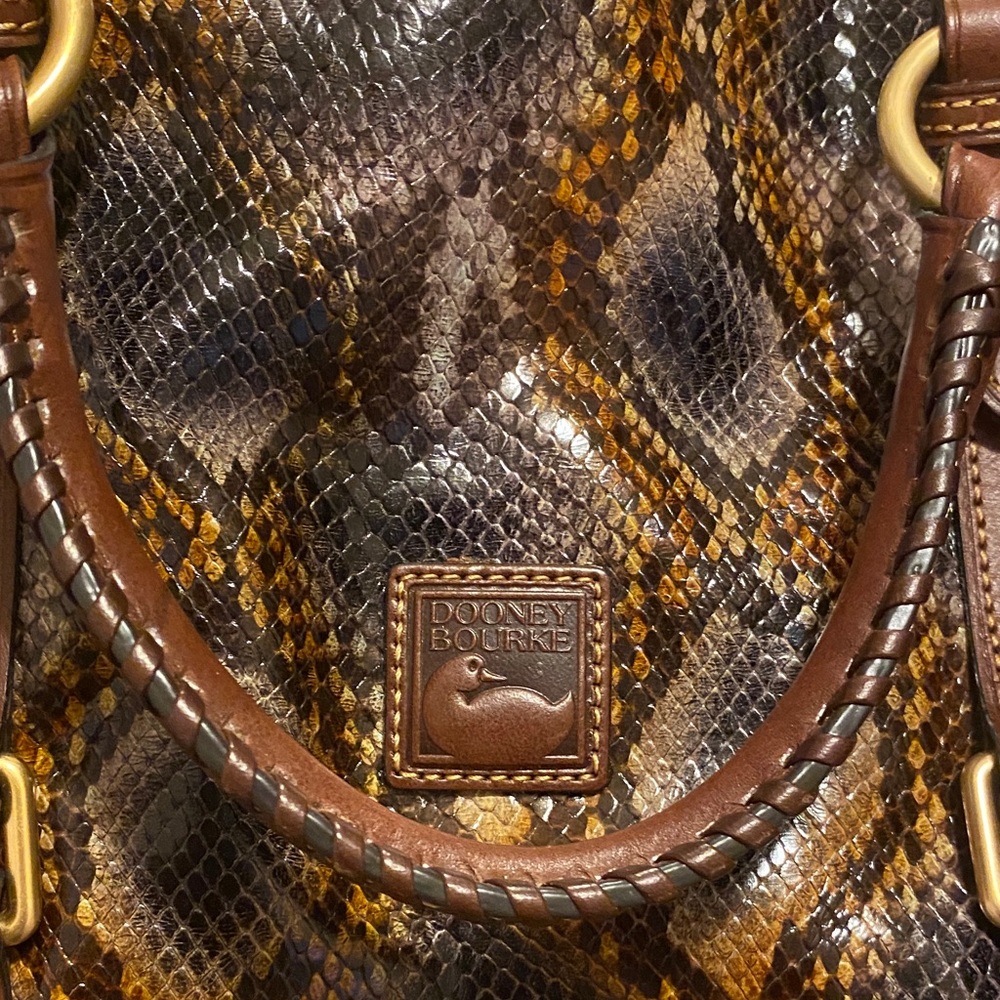 Dooney & Bourke Multicolor Snake Print Shoulder Bag